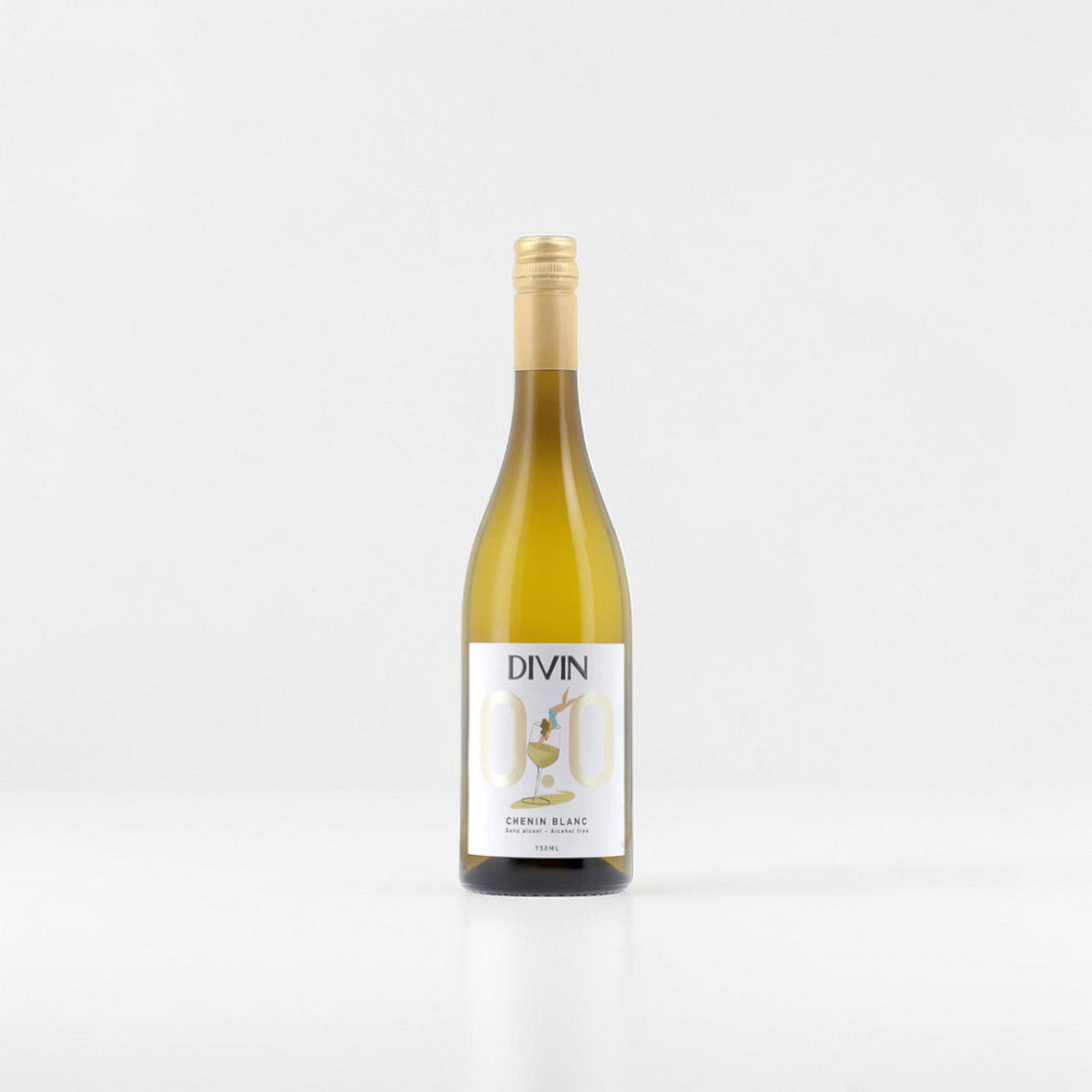 Divin Chenin Blanc 0,0% Vignobles Villebois – vin blanc désalcoolisé Chenin Blanc Touraine Val de Loire 75cl