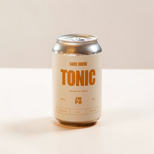 JNPR Tonic Sans Sucre canette 33cl – premier tonic français sans sucre ni édulcorant quinquina genièvre lavande orange Normandie