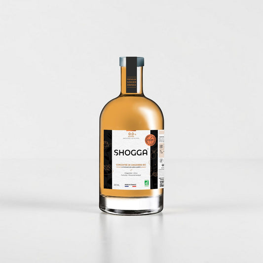 Shogga concentré gingembre bio 0,0% — curcuma poivre de Kampot citron artisanal français 50cl