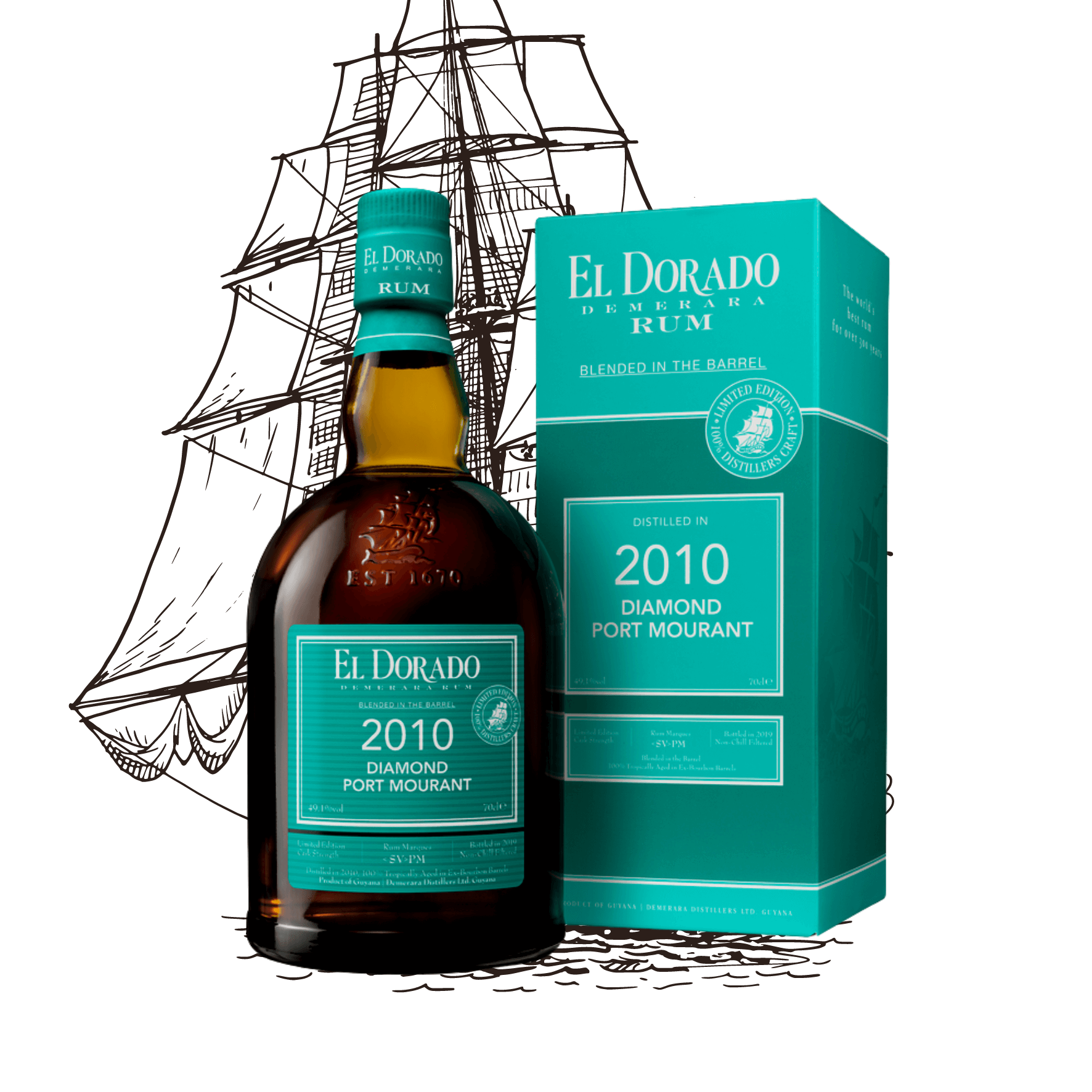 El Dorado Diamond Port Mourant 2010 – Rhum Vieux Guyane