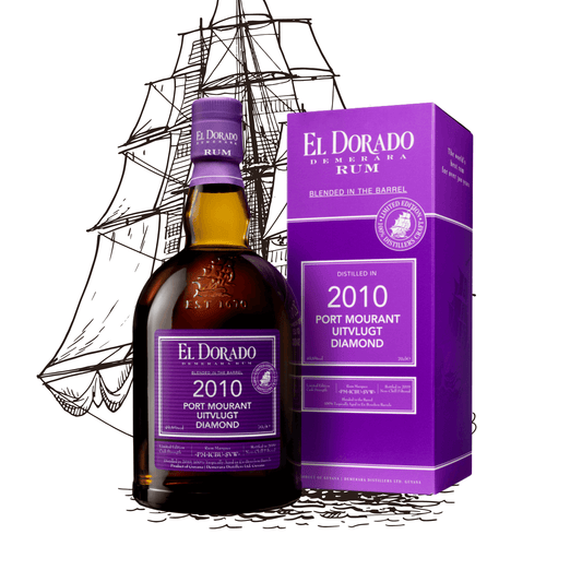 Rhum Port Mourant Uitvlugt Diamond 2010 Violet Barbade